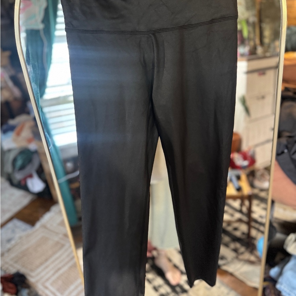 Offline Black Faux Leather Leggings